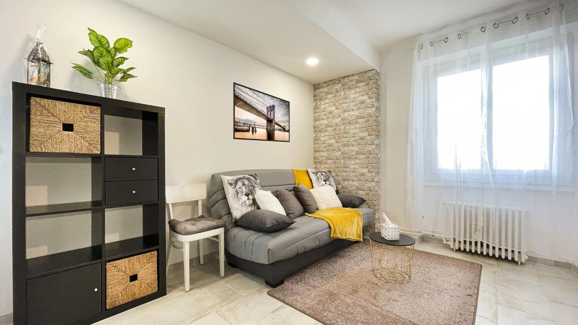 Homey Keola - Parking Prive Gratuit - Aux Portes De Geneve - Au Pied Du Tram - Appartement Avec 1 Chambre Et Un Grand Salon Avec Un Canape-Lit أمْبييّي المظهر الخارجي الصورة
