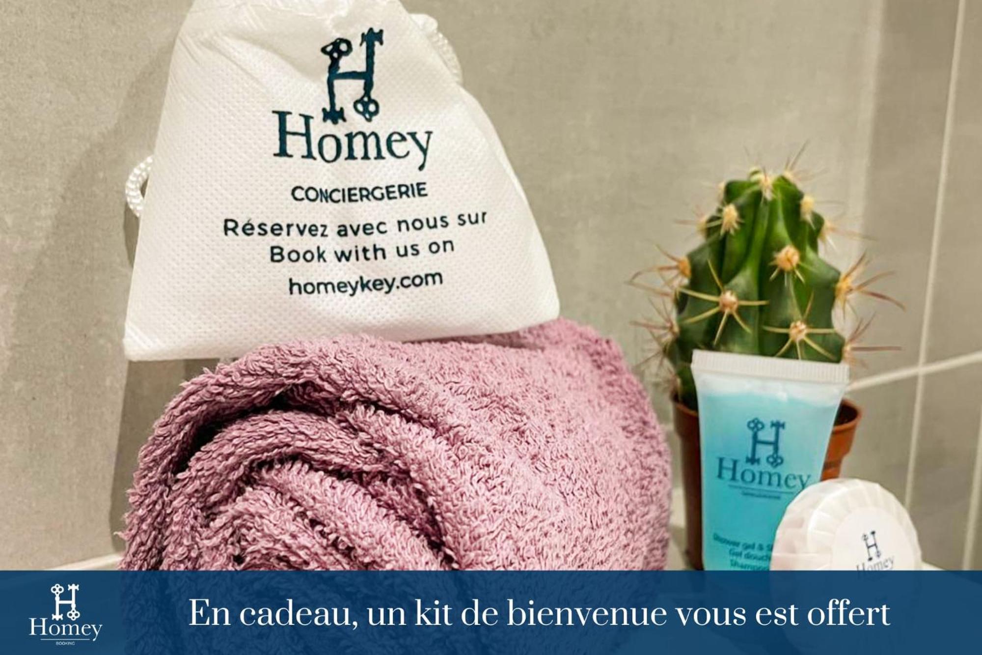Homey Keola - Parking Prive Gratuit - Aux Portes De Geneve - Au Pied Du Tram - Appartement Avec 1 Chambre Et Un Grand Salon Avec Un Canape-Lit أمْبييّي المظهر الخارجي الصورة